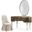 Villa Cherie Vanity Set With Mirror And Chair In Hazelnut