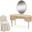 Villa Cherie Vanity Set With Mirror And Chair in Caramel