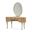 Villa Cherie Vanity With Mirror In Caramel