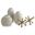Vinburn Accessory Set Set of 5 In White and Gold
