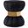 Vino Velvet Ottoman/Stool In Black