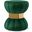 Vino Velvet Ottoman/Stool In Green