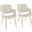Vintage Flair Chair Set of 2 In White/Gold