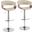 Vintage Mod Adjustable Bar Stool Set of 2 In Cream