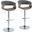Vintage Mod Adjustable Height Barstool Set of 2 In Chrome