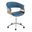 Vintage Mod Office Chair In Blue