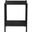 Vintage Series Black Open Nightstand