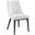 Viscount White Fabric Dining Chair