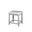 Vista Makeup Vanity Stool In Cream and Gray