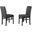 Vitaliya 19.5 Inch Wood Dining Side Chair Set of 2 In Black