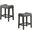Vitaliya 24 Inch Wood Counter Stool Set of 2 In Charcoal