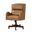 Viv Leather Executive Task Chair In Beige