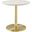 Viva Marble Round Side Table In White