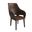 Vivara Modern Dining Chair In Dark Brown