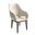 Vivara Modern Dining Chair In Light Taupe