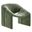 Vivi Chenille Upholstered Accent Chair In Basil