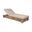 Vivid Outdoor Patio Chaise Lounge Chair In Light Eucalyptus and Taupe