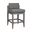 Vivid Outdoor Patio Counter Stool In Gray