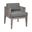 Vivid Outdoor Patio Dining Chair In Gray