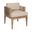Vivid Outdoor Patio Dining Chair In Light Eucalyptus and Taupe