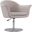 Voyager Swivel Adjustable Accent Chair in Barley and Brushed Metal