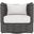 Wailea Outdoor Swivel Chair In White and Cream