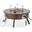 Walbrooke Outdoor Patio Round Fire Pit Side Table In Brown