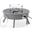Walbrooke Outdoor Patio Round Fire Pit Side Table In Grey