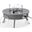 Walbrooke Outdoor Patio Round Slats Design Fire Pit Side Table In Grey