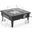 Walbrooke Outdoor Patio Square Fire Pit Side Table In Black