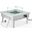Walbrooke Outdoor Patio Square Fire Pit Side Table In White