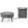 Walbrooke Patio Round Fire Pit and Tank Holder In Grey