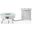Walbrooke Patio Round Fire Pit and Tank Holder In White