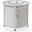 Walbrooke Patio Round Tank Holder Slat Design In White