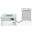 Walbrooke Patio Square Fire Pit and Tank Holder In White