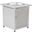Walbrooke Patio Square Tank Holder Slat Design In White