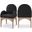 Waldorf Boucle Fabric Dining Arm Chair In Black/Natural