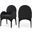 Waldorf Boucle Fabric Dining Arm Chair In Black