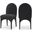 Waldorf Boucle Fabric Dining Side Chair In Black