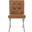 Walsh Light Brown/Chrome Tufted Side Chair