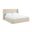 Warby Vegan Leather Upholstered Full Bed In Beige