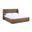 Warby Vegan Leather Upholstered Full Bed In Brown