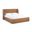 Warby Vegan Leather Upholstered Full Bed In Cognac