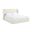Warby Vegan Leather Upholstered Full Bed In Cream