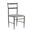 Ward Dining Chair Set of 2 In Brushed Black and Soft Linen