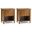 Warm Shaker 24 Inch Solid Wood Night Stand Set of 2 In Light Golden Brown