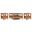 Warm Shaker Solid Wood 36 Inch Coffee Table with 20 Inch End Tables Set of 3 In Light Golden Brown