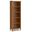 Warm Shaker Solid Wood 5 Shelf Bookcase In Light Golden Brown