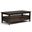 Warm Shaker Solid Wood Coffee Table In Tobacco Brown