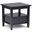 Warm Shaker Solid Wood End Table In Black